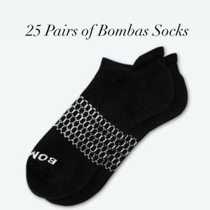 (25 Pairs) Bombas Ankle Socks